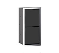 emco asis módulo Módulo de papel 150 WC modelo empotrado, 972527921, Color: cromo/negro