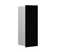 emco asis módulo pure: contenedor de basura, modelo empotrado, frente de cristal, 170 x 436 mm, 975527512, Color: Negro