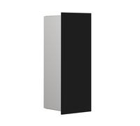 emco asis módulo pure: contenedor de basura, modelo empotrado, frente de cristal, 170 x 436 mm, 975528512, Color: Negro mate