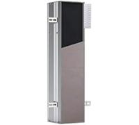 emco asis plus, módulo de WC - oculto, H:658mm, con compartimento para papel higiénico y juego de escobillas integrado, tope de puerta a la izquierda, extracción de papel lateral, 975611006