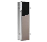 Emco asis Plus-Módulo de Inodoro Empotrado, 658 mm, Tope de Puerta Derecha, Aluminio, Papel Lateral