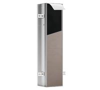 emco asis Plus, módulo de WC - Empotrado,H:658mm,Compartimento para Papel higiénico, Juego de escobillas Integrado, Tope de Puerta a la Derecha, extracción de Papel en el Centro, 975611013