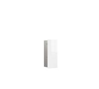 emco asis Pure módulo de escobillero, Empotrado, bisagra de Puerta a la Derecha, Frontal de Cristal, 436x170mm, 975527405, Color: Aluminio/Blanco Opaco