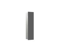 Módulo WC emco asis module pure, frontal de madera de una pieza, oculto, tope izquierdo, 730x170 mm, con compartimento para rollo de papel de recambio, 975551510, Color: gris diamante