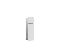 Emco ASIS Pure - Mueble de baño con Soporte para Papel higiénico, Armario Alto con función Push to Open, Tope a la Derecha, Color Blanco Mate