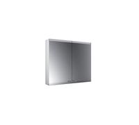 emco evo Armario con espejo iluminado, modelo de montaje en superficie, 2 puertas, 800 mm, 939708104, Versión: sin sistema de iluminación, sin calefacción de espejos