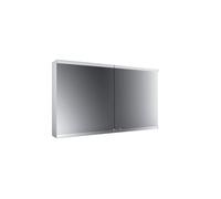 emco evo armario con espejo, modelo de montaje en superficie, 2 puertas, 1200 mm, 939708106, Versión: sin sistema de iluminación, sin calefacción de espejos