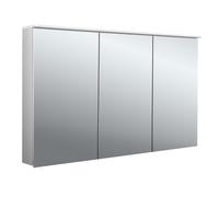 emco flat 2 Armario con espejo iluminado LED de diseño con panel luminoso, 3 puertas, 1200x711x145mm, 979706408