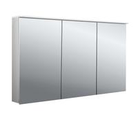 emco flat 2 Armario con espejo iluminado LED de diseño con panel luminoso, 3 puertas, 1300x711x145mm, 979706409