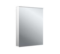 emco flat 2 design Armario con espejo iluminado LED con panel luminoso, 1 puerta, tope intercambiable, 500x711x145mm, 979706410