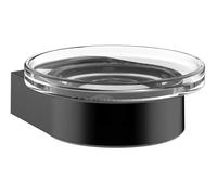 Emco Flow jabonera de pared negro-transparente 273013300
