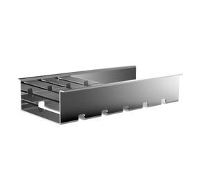 Emco Liaison Estante Cesta, Cesta para Ducha (Cromo, para barandilla, cesto. Sin Agujeros, baño Accesorios, Profundidad 39 mm - 184500100