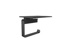 emco loft soporte de papel higiénico con bandeja, 059813303, color: negro