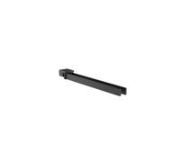EMCO Loft - Toallero de Doble Brazo para Montaje en Pared, Soporte Giratorio de Aluminio, Barra de Toalla de Mano para Dos Toallas, Color Negro Mate