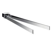 emco loft toalleros para toallas de mano, 2-brazo, orientable, 437mm, 055000141, Color: cromado