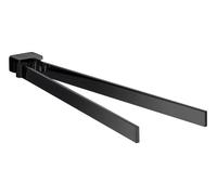 emco loft toalleros para toallas de mano, 2-brazo, orientable, 437mm, 055013341, Color: Negro
