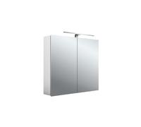 emco mee armario con espejo iluminado LED, aluminio, 2 puertas, modelo de superficie, luz LED, 800mm, 949805051