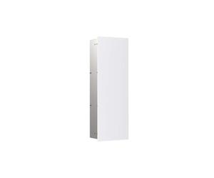 Emco Módulo de Armario asis Pure con bisagra de Puerta Derecha para Puerta Delantera de Cristal, empotrable, 730 mm, Blanco Alpino Mate