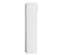 emco módulos asis 2.0 módulo para WC modelo oculto, 1 puerta, apertura a la izquierda, 975427453, Color: aluminio/blanco óptico