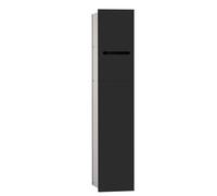emco módulos asis 2.0 Módulo WC, modelo empotrado, puerta con 1 ranura, tope a la derecha, 975428550, Color: Negro Mate