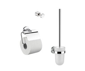 emco polo juego inodoro, portapapel, juego escobilla, ganchuras, cromo, 079800100