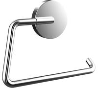 emco Portarrollos Redondo sin Tapa Elegante Soporte de Papel higiénico para atornillar o Pegar portarrollos de Metal Cromado