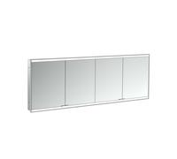 emco prime 2 Armario con espejo iluminado, 2000 mm, 4 puertas, modelo emportado, 949706267, Color: aluminio/espejo
