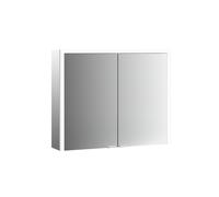 emco prime 3 armario con espejo, 1200mm, 2 puertas, modelo de superficie, 949707205, Color: aluminio/espejo