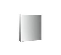 emco prime 3 armario con espejo, 600mm, 1 puerta con tope a la derecha, modelo de superficie, 949707201, Color: aluminio/espejo