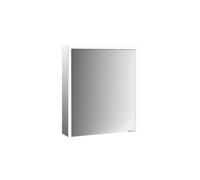 emco prime 3 armario con espejo, 600mm, 1 puerta con tope a la izquierda, modelo de superficie, 949707300, Color: aluminio/blanco