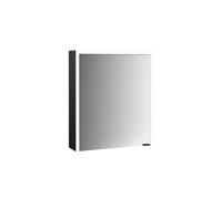 emco prime 3 armario con espejo, 600mm, 1 puerta con tope a la izquierda, modelo de superficie, 949714300, Color: negro/espejo
