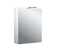 emco pure 2 style Armario con espejo con iluminación LED y focos superiores, una puerta con tope intercambiable, 600x711x153mm, 979705301
