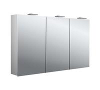 emco pure 2 style armario con espejo iluminado LED con 2 luces superiores, 3 puertas, 1200x726x258mm, 979705308