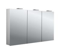 emco pure 2 style Armario con espejo iluminado LED con 2 luces superiores, 3 puertas, 1300x726x258mm, 979705309