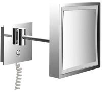 Emco Pure (LED) espejo cosmético 20x20 cm cuadrado cromo 109406010