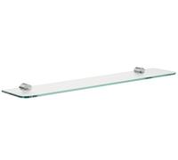 emco rondo 2 estantes de cristal, cristal pulido, 600 mm, cromo,