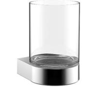 EMCO - Soporte de Cristal de Flujo (Cristal Transparente, Cromado)