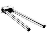 emco system2 toallero, giratorio, 2 brazos, 346mm, cromo, 355000135