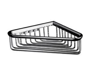 emco system2 cesto esponja esquinero, profundo, extraíble, fijación mural oculta, cromado, 354500105