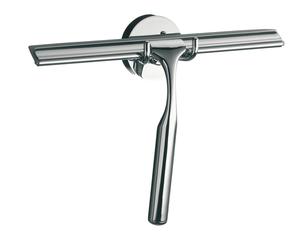 emco system2 escobilla de ducha, con soporte, incl. labio de goma de repuesto, gris, 353400100