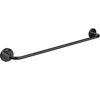 Emco Toallero de Pared Redondo de 500 mm de Metal para Toallas de Mano y baño, Color Negro Mate