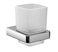 Portavasos de emco trend, cristal satinado, cromado, 022000100