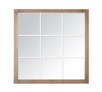 EMDADO CREACIÓN Y FABRICACIÓN DE MARCOS DESDE 1937 Espejo Industrial Cuadrado Efecto Ventana 9 Vistas 100x100cm