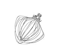 EMDMGJ Batidor de Huevos KN211WW, Compatible con Cabezal Mezclador elevable de tazón Kitchenaid de 7 Cuartos de galón, Accesorio de Cabezal Mezclador de Acero Inoxidable de 11 alambres