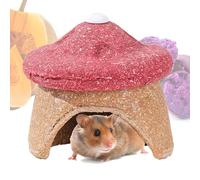 Emdvsco Gerbil House - Mordedor para mascotas pequeñas en forma de hongo, hábitat para hámster, para animales, jaula de mascotas, hogar, chinchilla, erizo, hurón, conejito