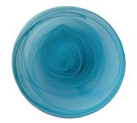 EME Pack Bajoplatos Azul Cristal con diseño de Líneas en Espiral Círculo. Diámetro: 33 cm. Contiene: 6 unidades. Bajoplatos Cristal disponible en Rosa, Azul y Ámbar