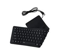 EMEBAY AZERTY - Teclado francés plegable de silicona con 103 teclas para ordenador de sobremesa, ordenador portátil, tablet táctil, teléfono móvil