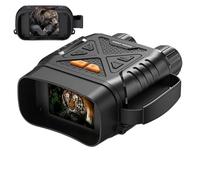 EMEBAY - Prismáticos nocturnos HD 1080P, zoom 10X, alcance 800M, pantalla IPS 2,8" HD, batería recargable, gafas digitales para caza y camping