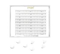 EMEDA 9 filas de pestañas volumen 3D Extensiones de pestañas D Curl .07mm 9 mm 10 mm 12 mm 14 mm Longitud de mezcla Ventiladores prefabricados 0.07 Pestañas de volumen de racimo ruso (3D D 0.07 Mix)