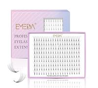 EMEDA 9 filas de pestañas volumen 3D Extensiones de pestañas D Curl .07mm 9 mm 10 mm 12 mm 14 mm Longitud de mezcla Ventiladores prefabricados 0.07 Pestañas de volumen de racimo ruso (3D D 0.07 Mix)